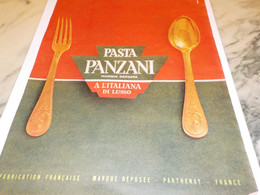 ANCIENNE PUBLICITE PASTA  PANZANI 1954 - Afiches