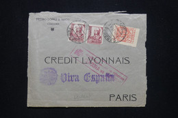 ESPAGNE - Devant D'enveloppe De Cordoba En 1937 Pour Paris Avec Cachet De Censure Militaire  - L 93886 - Marques De Censures Nationalistes