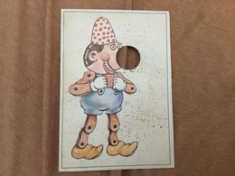 Carte Système à Trou, Clown Pinocchio Par Jim Valentine - Cartoline Con Meccanismi