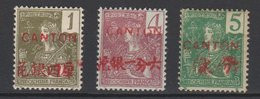 Canton No 33 35 Et 36* - Unused Stamps