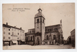 - CPA AMPLEPUIS (69) - Place De L'Eglise 1923 - Edition Farges 1280 - - Amplepuis