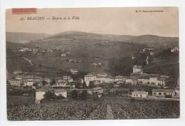 - CPA BEAUJEU (69) - Entrée De La Ville 1906 - Edition B. F. N° 27 - - Beaujeu