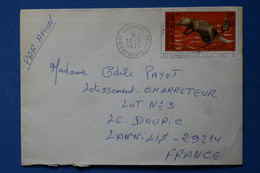 O22 TERR.  AFARS BELLE LETTRE PAR AVION 1975 DJIBOUTI POUR LE DOURIC FRANCE +N°397+++ AFFRANCHISSEMENT PLAISANT - Cartas & Documentos