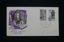 IRLANDE - Enveloppe FDC En 1967 - Dean Swift  - L 93904 - FDC
