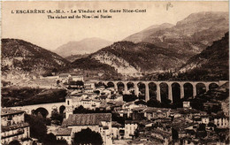 CPA AK L'ESCARENE - Le Viaduc Et La Gare Nice-Coni (639491) - L'Escarène