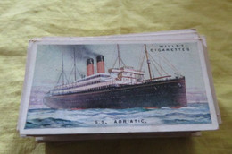Chromo Wills Bateau Paquebot  "S.S Adriatic   " N° 39 Bremen Cherbourg Plymouth Southampton White Star Liner - Wills