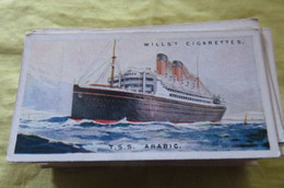 Chromo Wills Bateau Paquebot  "S.S Arabic  " N° 40  Mediteranean Boston New York  White Star Line - Wills