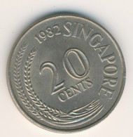 SINGAPORE 1982: 20 Cents, KM 4 - Singapour