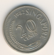 SINGAPORE 1982: 20 Cents, KM 4 - Singapore