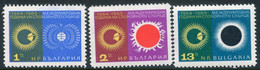 BULGARIA 1965 Quiet Sun Year MNH / **.  Michel 1589-91 - Neufs