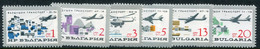 BULGARIA 1965 Air Transport  MNH / **.  Michel 1583-88 - Ungebraucht