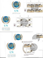 6047v: UNO Wien, UNO Genf: Jubiläum 40 Jahre UNO Speziallot Marken & FDCs - Lettres & Documents