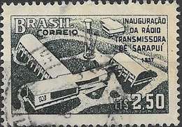 BRAZIL 1957 Inauguration Of Sarapui Radio Station - 2cr50 - Sarapui Radio Station FU - Used Stamps