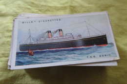 Chromo Wills Bateau Paquebot  "S.S Doric " N° 45 White Star Line  Liverpool Belfast Canada - Wills