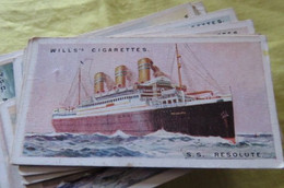 Chromo Wills Bateau Paquebot  " S.S Resolute " N° 35 United American Lines North Atlantic - Wills