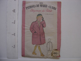 PATRON VINTAGE Patroon MARIE CLAIRE Manteau 6108 Pieces Predecoupees - Schnittmuster