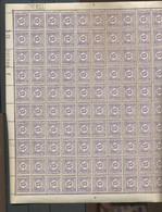 Taxe 66**  67 ** 68**  .  5 Au 15c ** En Feuille De 100.  Cote 180,- Euros. Juste Pliée En Deux - Unused Stamps