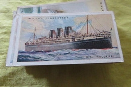 Chromo Wills Bateau Paquebot  " S.S France  " N° 18 Ateliers Chantiers De Saint Nazaire French Line - Wills