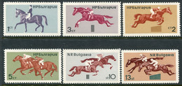 BULGARIA 1965 Equestrian Sports MNH / **.  Michel 1571-76 - Nuevos