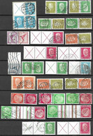 Reich Collection Of VFU From Booklet Panes (with Genuine Cancels) Up To 120 Euros Per Se-tenant - Cuadernillos