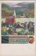 AUSTRIA - Schwallenbach -Artcard - Village, Lake And Mountains Etc 1927 - Wachau