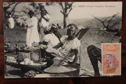 Guinée Française 1917 CPA Mamou Au Marché FRANCE Conakry Cover Colonie Fontaine Suisse AOF - Cartas & Documentos