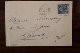 Soudan Français 1904 Segou France Kayes Cover Enveloppe Granville Colonie Mali French Sudan Type Groupe - Covers & Documents