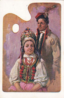 AK Polnische Tracht - A. Setkowicz - Salon D Peintres Polonais à Cracovie - Feldpost K.u.k. 3/9 Sappeurkomp 1917 (55459) - Europa