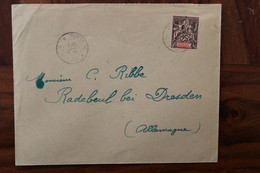 Senegal 1909 France Kaolack Cover Enveloppe Colonie French Pour Radebeul Bei Dresden Allemagne Germany - Cartas & Documentos