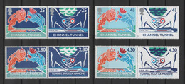 Émission Commune FRANCE-GRANDE BRETAGNE 1994 - Les Huit Timbres ** (Yvert 2880 à 2883 / 1758 à 1761) - Sonstige & Ohne Zuordnung