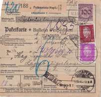 ALLEMAGNE 1930 COLIS POSTAL DE FALKENSTEIN - Brieven En Documenten