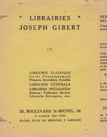 L J G/Protège-Cahiers Librairie "Joseph Gilbert" (N=2) - Protège-cahiers