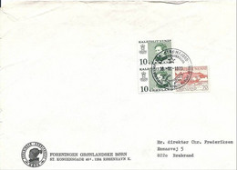 Gr001 * GREENLAND  COVER * SENT To DENMARK 1973 * - Covers & Documents