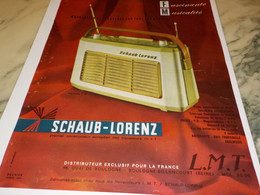 ANCIENNE  PUBLICITE TRANSISTOR SCHAUB-LORENZ  1970 - Andere & Zonder Classificatie