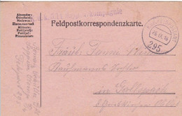 Feldpostkarte - K.u.k. 5/14 Sappeurkompagnie  - Nach Gallspach - 1916 (55471) - Briefe U. Dokumente