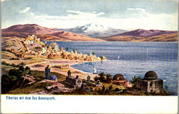 8982 - Israel - Jersusalem , Tiberias Mit Dem See Genezareth , Signiert Friedrich Perlberg  - Nicht Gelaufen - Perlberg, F.