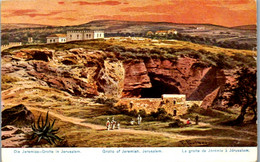 8992 - Israel - Die Jeremias Grotte In Jersusalem , Signiert Friedrich Perlberg - Nicht Gelaufen - Perlberg, F.