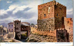 8993 - Israel - Der Davidsturm In Jerusalem , Signiert Friedrich Perlberg - Gelaufen 1922 - Perlberg, F.