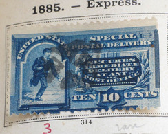 Etats Unis 1885 Express Yvert 3 - Telegraph Stamps