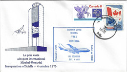 CANADA 1975  2  COMMEMORATIVE COVERS MIRABEL INAUGURATION, KERPHILA - Enveloppes Commémoratives