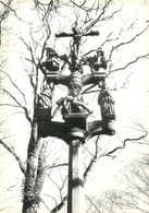 / CPSM FRANCE 29 "Plomodiern, Chapelle Sainte Marie Du Ménez Hom" / CROIX CALVAIRE - Plomodiern