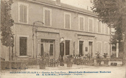 / CPA FRANCE 13 "Meyrargues, Hôtel Café Restaurant Moderne" - Meyrargues