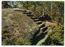 CPSM   23    PONTARION    -    LA PIERRE AUX NEUF GRADINS SUR LA COLLINE DE MARTINEICHE - Pontarion