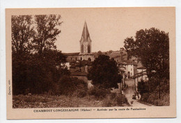 - CPA CHAMBOST-LONGESSAIGNE (69) - Arrivée Par La Route De Panissières - Edition Dejoin - - Autres & Non Classés