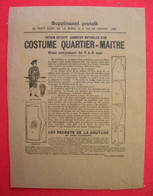 10 Patrons 1900 Supplément Au Petit écho De La Mode Papier De Soie Costume Quartier-Maître Jupe Cody Etc.. - Patrones