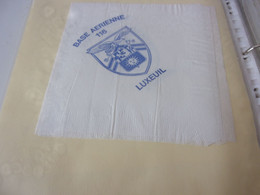 SERVIETTE PUBLICITAIRE  BASE AERIENNE 116 LUXEUIL - Company Logo Napkins