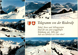 Telegramm Von Der Riederalp - 7 Bilder (44863) * 31. 3. 1980 - Riederalp