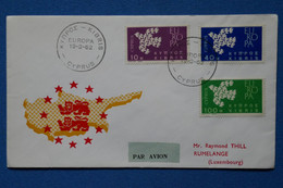 P2 GRECE BELLE LETTRE 1962 EUROPA POUR RUMELAGE LUXEMBOURG+ AFFRANCHISSEMENT PLAISANT - Storia Postale