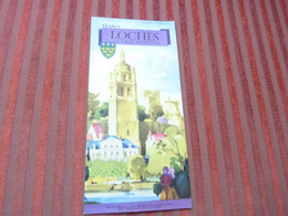 DEPLIANT TOURISTIQUE CHATEAUX LOCHES MEDIEVALE CITY ANNEE 50 ILLUSTRE  JEAN-ADRIEN MERCIER - Tourism Brochures
