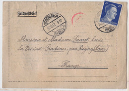 POSTKARTE - Timbre Deutsches Reich - Correspondance SCHÖNEBECK (ELBE) 1943 - Autres & Non Classés